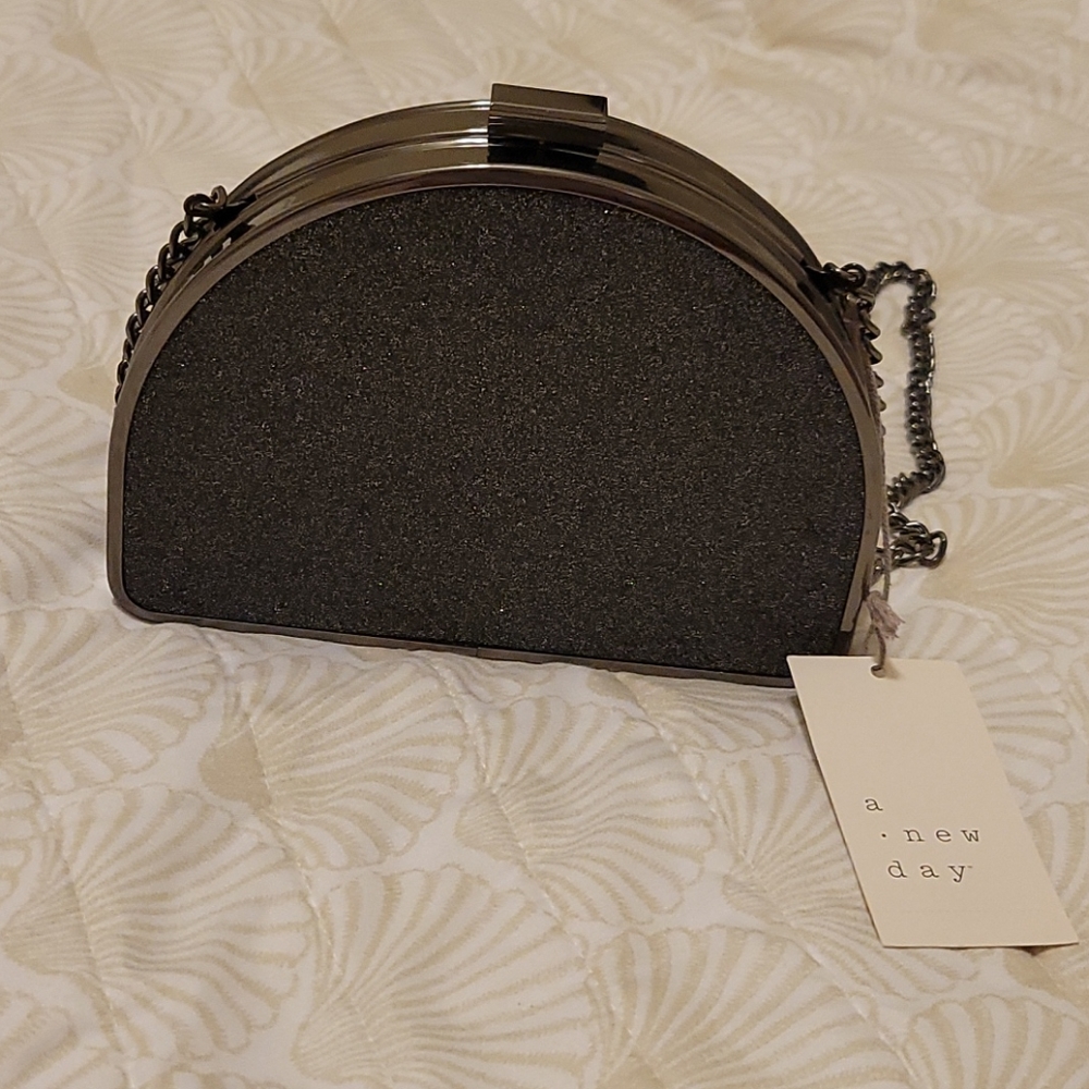 Half Moon Glitter Mini Clutch - A New Day™ - Picture 2 of 5